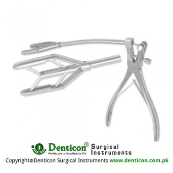 Tubbs Aortic Dilator With Fixation Screw Stainless Steel, Spread 8 - 42 mm